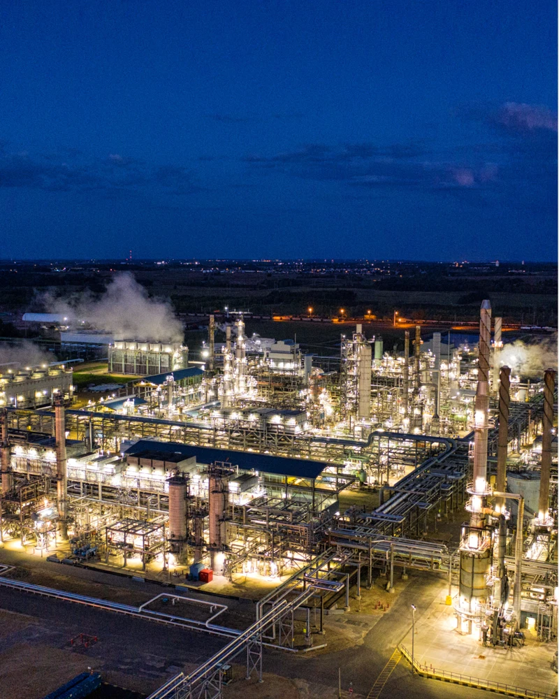 Imagem industrial representativa do segmento Química